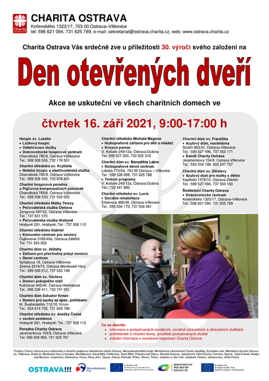 Den otevřených dveří Charity Ostrava