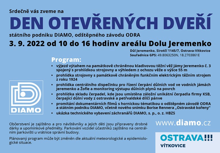 Den otevřených dveří státního podniku DIAMO