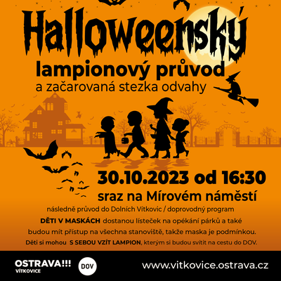Halloweenský lampionový průvod