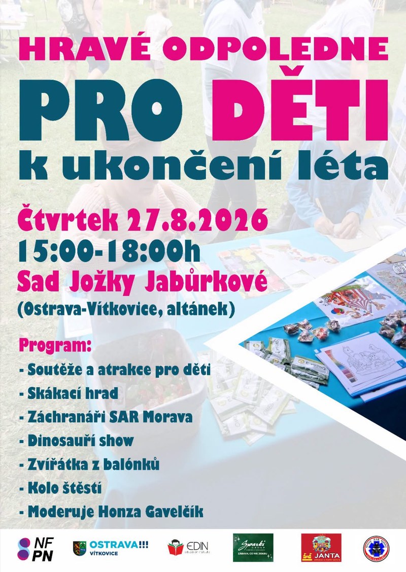 Hravé odpoledne pro děti k ukončení léta