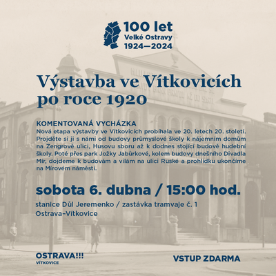 Komentovaná vycházka ZDARMA - Výstavba ve Vítkovicích po roce 1920