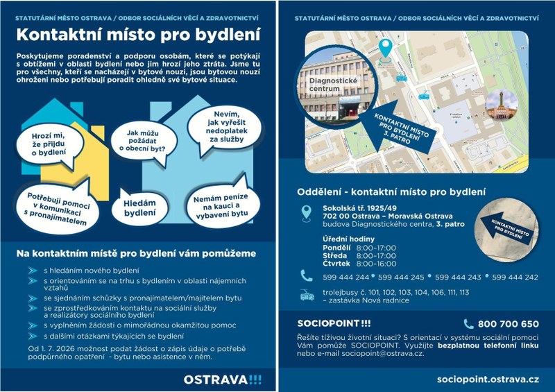 KONTAKTNÍ MÍSTO PRO BYDLENÍ 