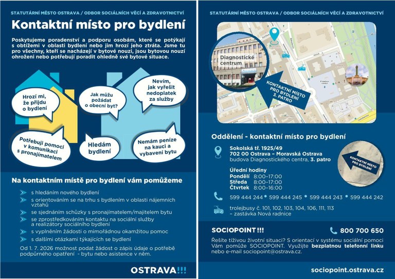 KONTAKTNÍ MÍSTO PRO BYDLENÍ 