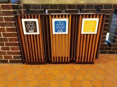 Koše na tříděný odpad