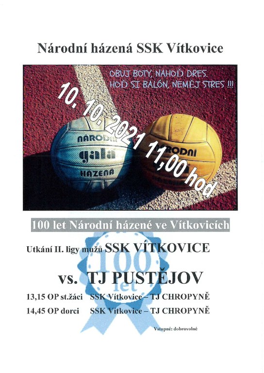 Národní házená SSK Vítkovice vás zve na volejbal