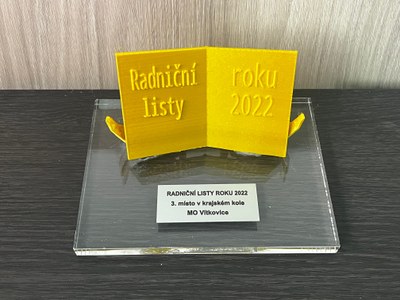 Ocenění vítkovického zpravodaje