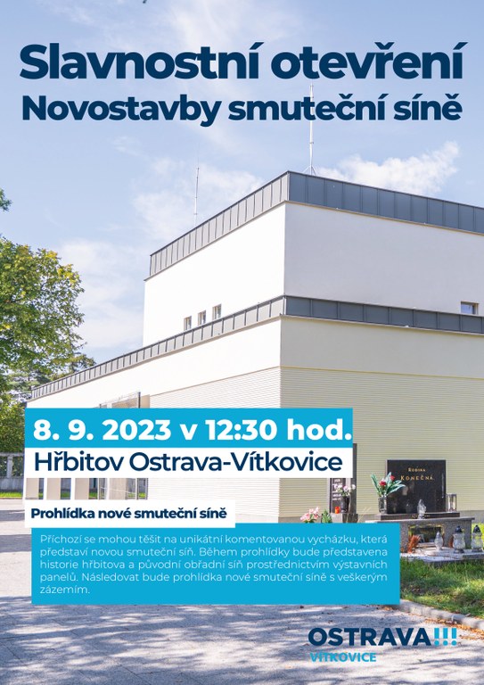 Slavnostní otevření novostavby smuteční síně