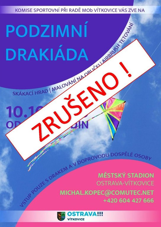 Podzimní drakiáda byla zrušena