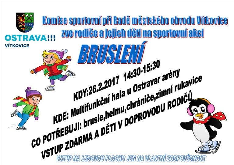 Pozvánka na  bruslení