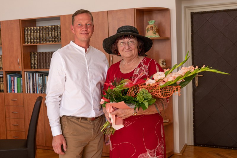 Rodačka z Vítkovic paní Lenka Kocierzová oslavila životní jubileum