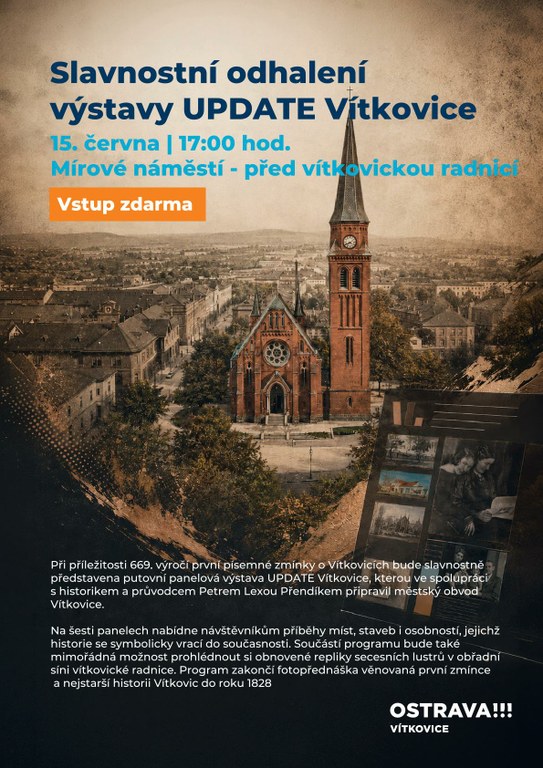 Slavnostní odhalení putovní výstavy UPDATE Vítkovice 