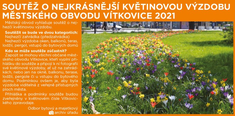 Soutěž O NEJKRÁSNĚJŠÍ KVĚTINOVOU VÝZDOBU 2021