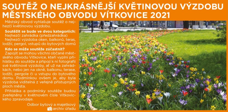 Soutěž O NEJKRÁSNĚJŠÍ KVĚTINOVOU VÝZDOBU 2021