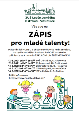 Zápis pro mladé talenty!