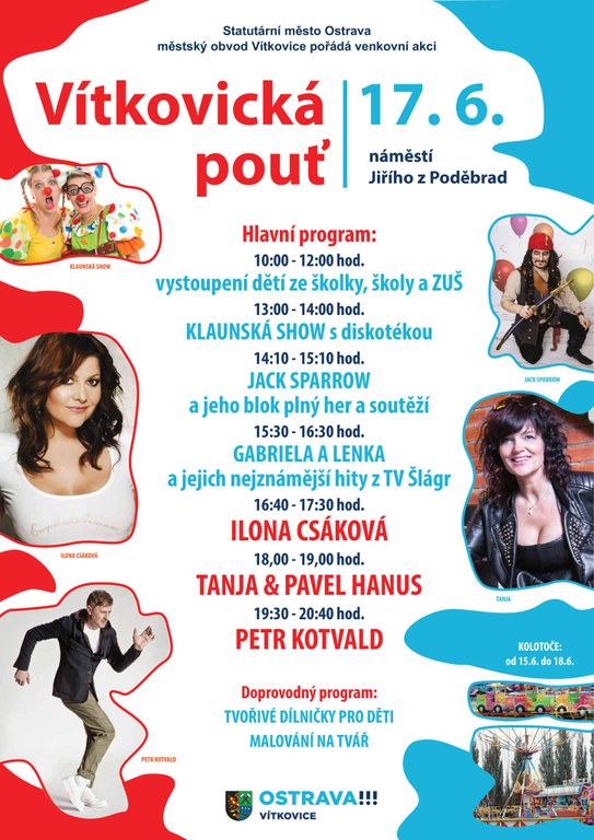 Zveme vás všechny na tradiční Vítkovickou pouť konanou dne 17.6.
