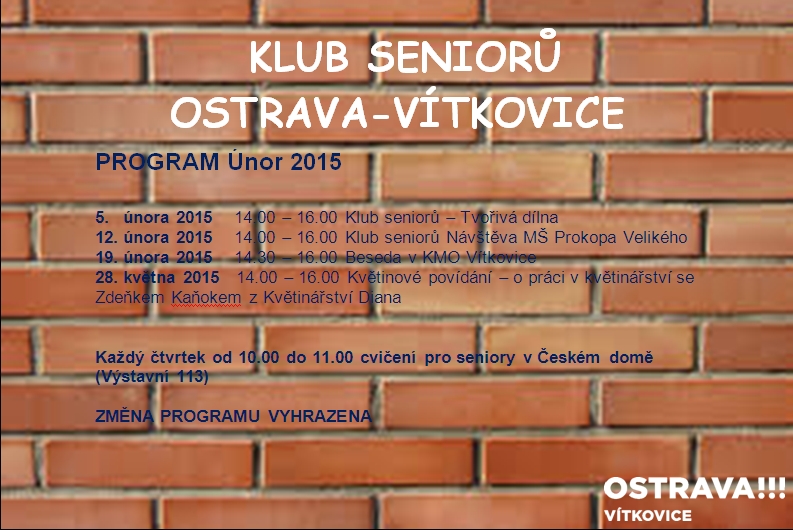 Klub seniorů únor 2015