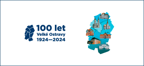 Logo Velká Ostrava - 100 let Velké Ostravy